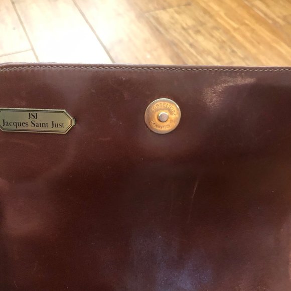 Vintage Designer Crossbody Bag Dark Brown by Jacques Saint Just - Picture 11 of 16